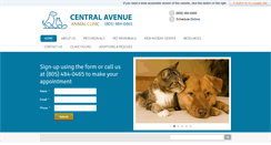 Desktop Screenshot of centralaveanimalclinic.com